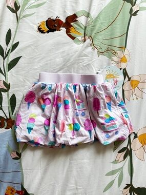 Little Sleepies Pink Ice Cream & Popsicle Print Skirt